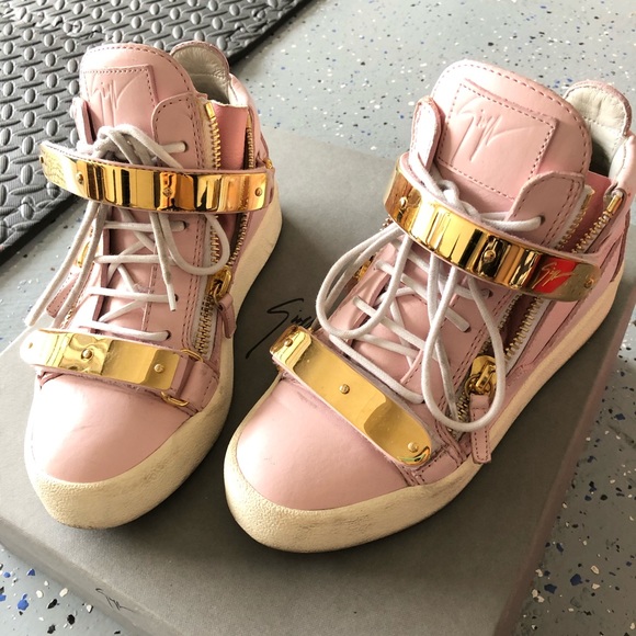 GZ GIUSEPPE ZANOTTI DESIGN Pink Golden Sneaker - Picture 2 of 3